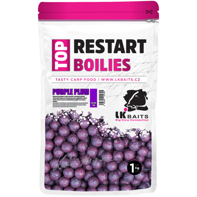 LK Baits Top ReStart Boilies Purple Plum  30 mm