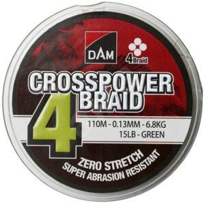 DAM pletená šňůra Crosspower 4-Braid 150m 0.13mm 6
