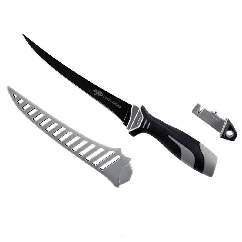 Giants Fishing Filetovací nůž 7" Fillet Knife with Sharpener (Easy clean sheath)